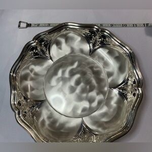 Ikora Germany WMF Serving Tray Vintage Silver Plated Dish 3 Art Deco Grapevine